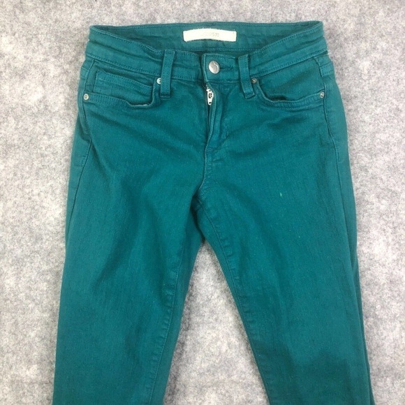Joes Mid Rise Skinny Ankle Jeans Women's 25 Green Stretch Denim Casual - Picture 2 of 13